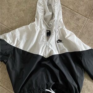 Black/white cropped Nike jacket